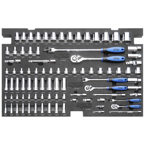 SP - EVA TOOLKIT 88PC METRIC SOCKET & ACCESSORIES 